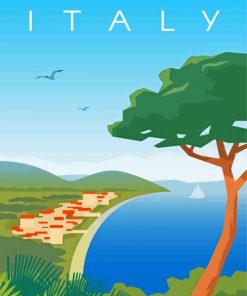 Italy Travel Poster Art Diamond Painting