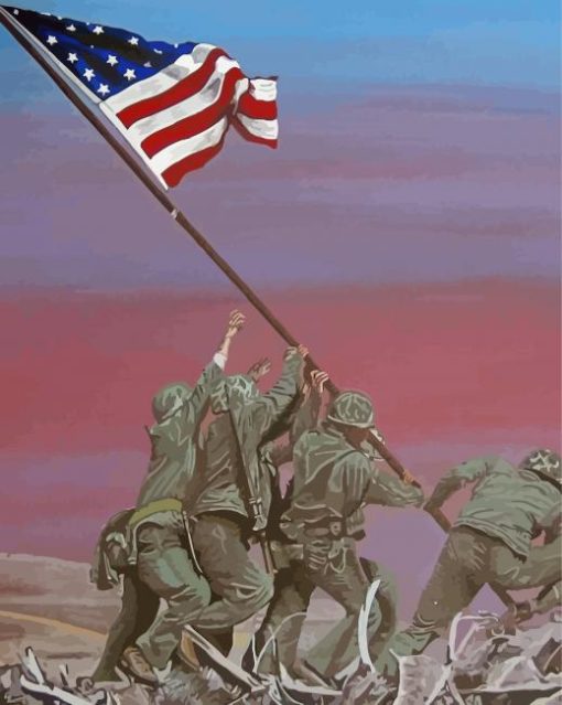 Iwo Jima Art Diamond Painting