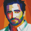 Jake Gyllenhaal Pop Art Diamond Painting