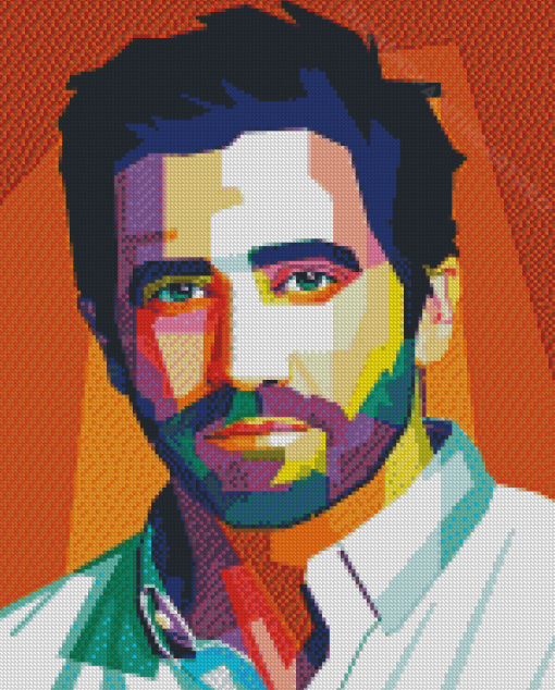 Jake Gyllenhaal Pop Art Diamond Painting