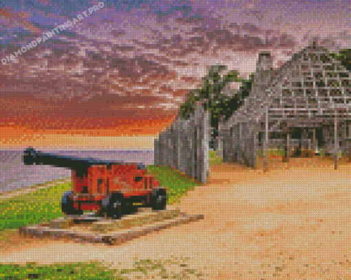 Jamestown With A Sunset View Diamond Painting