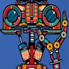 Johnny Five Pop Art Diamond Painting