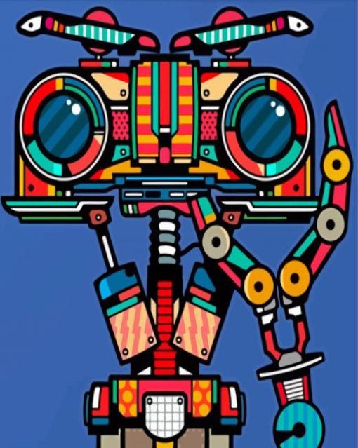 Johnny Five Pop Art Diamond Painting