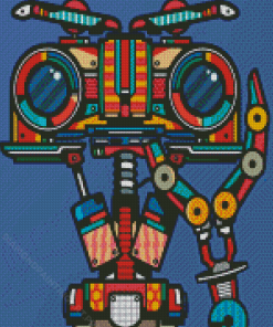 Johnny Five Pop Art Diamond Painting