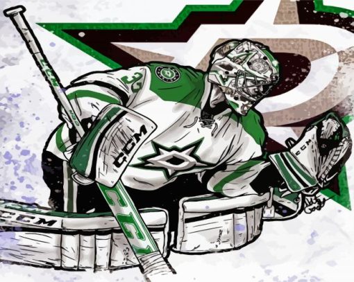 Kari Lehtonen Dallas Stars Diamond Painting