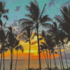 Lahaina Maui Beach Palms Diamond Painting