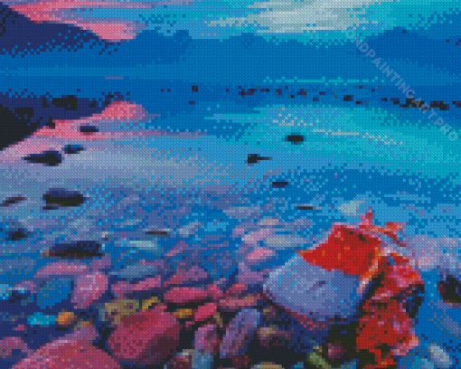 Lake McDonald Autumn Diamond Painting