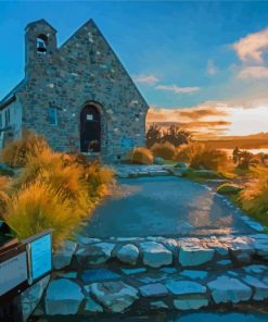 Lake Tekapo Church Diamond Painting