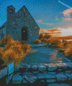 Lake Tekapo Church Diamond Painting