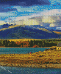 Lake Tekapo View Diamond Painting