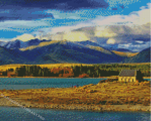 Lake Tekapo View Diamond Painting