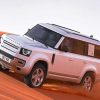 Land Rover Defender In Desert Diamond Painting