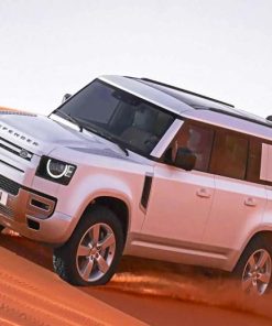 Land Rover Defender In Desert Diamond Painting