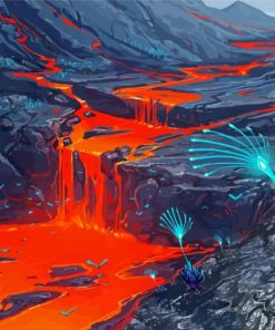 Lava Rocks Diamond Painting