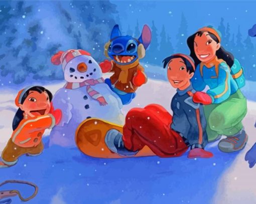 Lilo And Stitch Disney Winter Diamond Painting