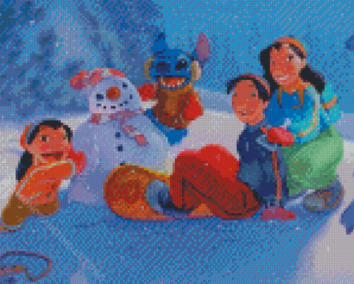 Lilo And Stitch Disney Winter Diamond Painting