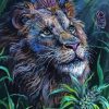 Lion With Butterfly Diamond Painting