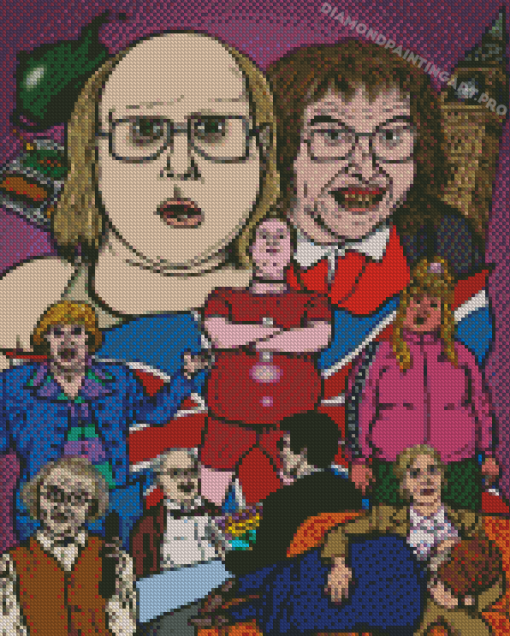 Little Britain Lou And Andy Diamond Painting