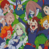 Little Witch Academia Characters Diamond Painting