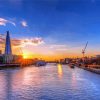 London Thames At Sunset Diamond Painting