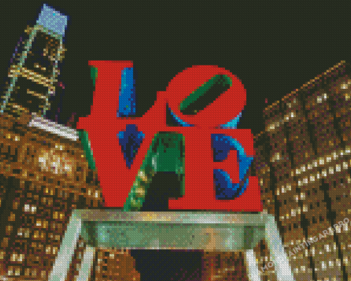 Love Statue Pilly Park Diamond Painting