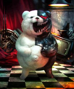 Mad Monokuma Bear Diamond Painting