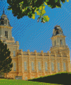 Manti Utah Temple Building Diamond Painting