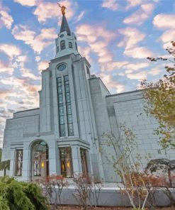 Massachusetts Boston Temple Diamond Painting