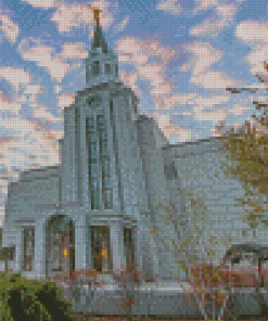 Massachusetts Boston Temple Diamond Painting