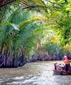 Mekong River Delta Diamond Painting