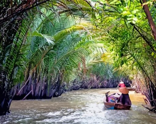 Mekong River Delta Diamond Painting