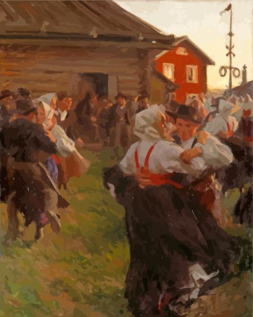 Midsummer Dance By Anders Zorn Diamond Painting