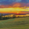 Moosehead Lake Maine Sunset Diamond Painting