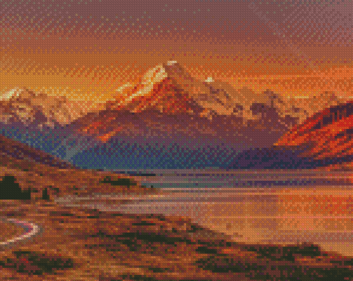 Mount Cook New Zealand Diamond Painting