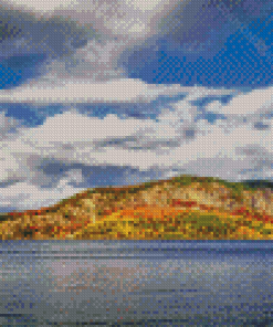 Mount Kineo In Moosehead Lake Maine Diamond Painting