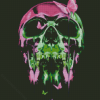 Neon Skull Butterfly Diamond Painting