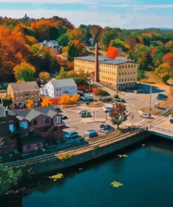 New Hampshire Buildings Diamond Painting