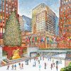 New York Christmas Ice Skate Diamond Painting