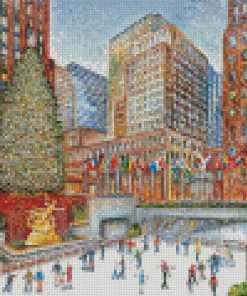 New York Christmas Ice Skate Diamond Painting