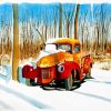 Old Truck In Snow Diamond Painting