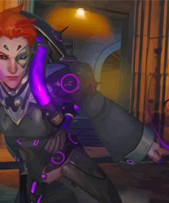 Overwatch Moira Diamond Painting