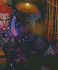 Overwatch Moira Diamond Painting