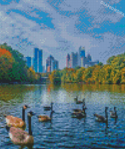 Piedmont Park Atlanta Georgia Diamond Painting