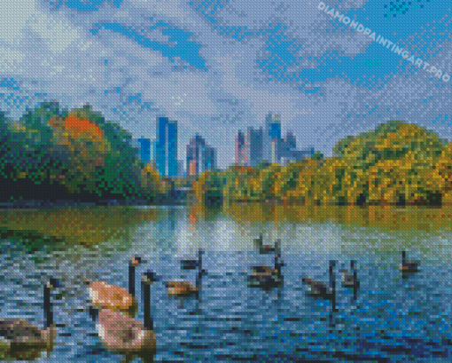 Piedmont Park Atlanta Georgia Diamond Painting