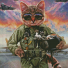 Pilot Cat Diamond Painting