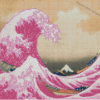 Pink Wave Diamond Painting