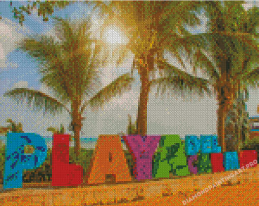 Aesthetic Playa Del Carmen Diamond Painting