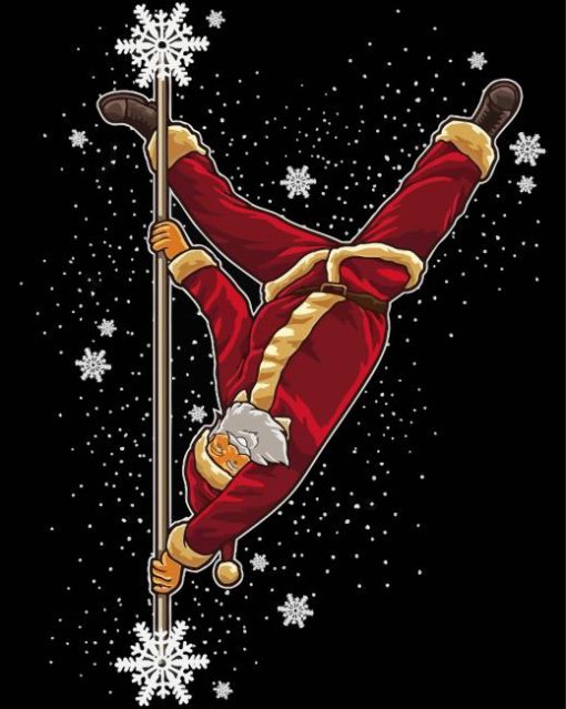 Pole Dancer Santa Claus Diamond Painting