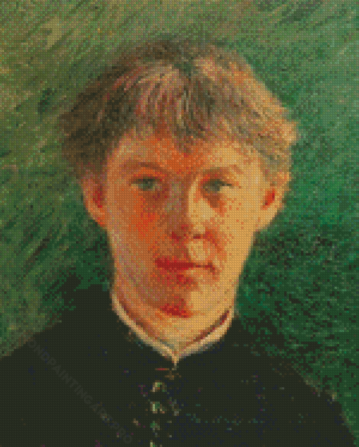 Portrait D Un Ecolier By Caillebotte Diamond Painting