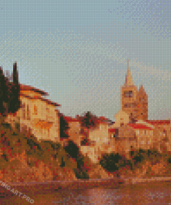 Rab Croatia Town Diamond Painting